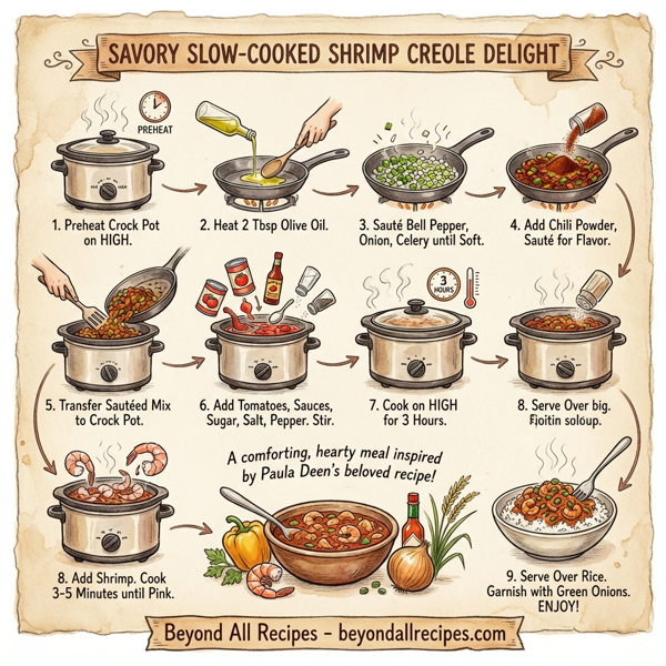 Savory Slow-Cooked Shrimp Creole Delight instructions