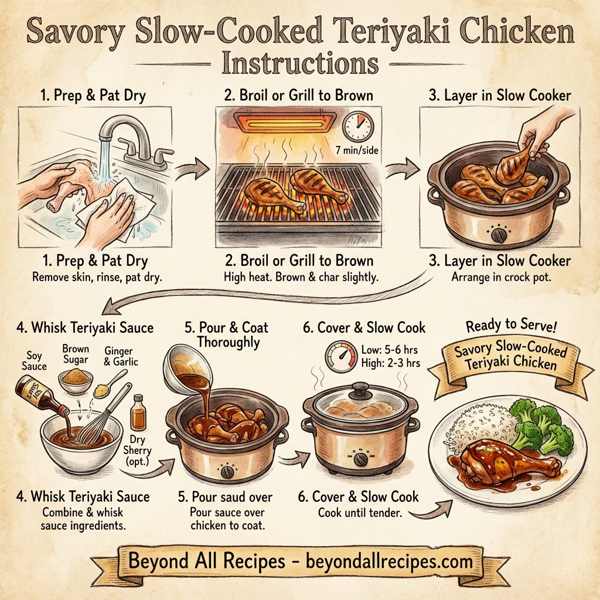 Savory Slow-Cooked Teriyaki Chicken instructions