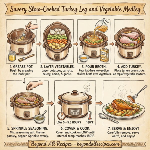 Savory Slow-Cooked Turkey Leg and Vegetable Medley instructions