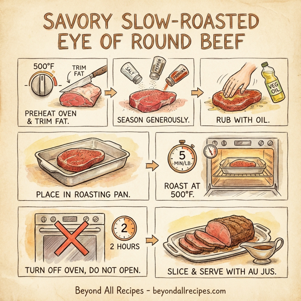 Savory Slow-Roasted Eye of Round Beef instructions