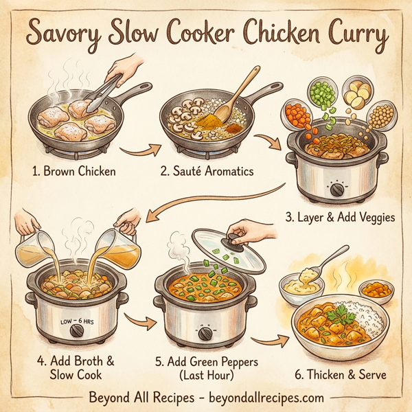 Savory Slow Cooker Chicken Curry instructions