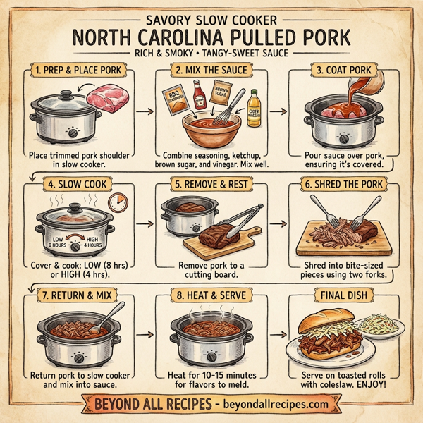 Savory Slow Cooker North Carolina Pulled Pork instructions
