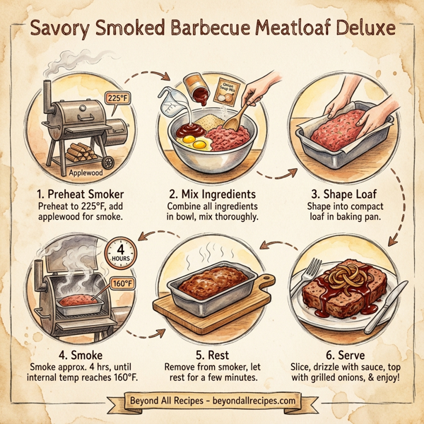 Savory Smoked Barbecue Meatloaf Deluxe instructions