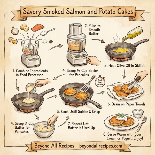 Savory Smoked Salmon and Potato Cakes instructions