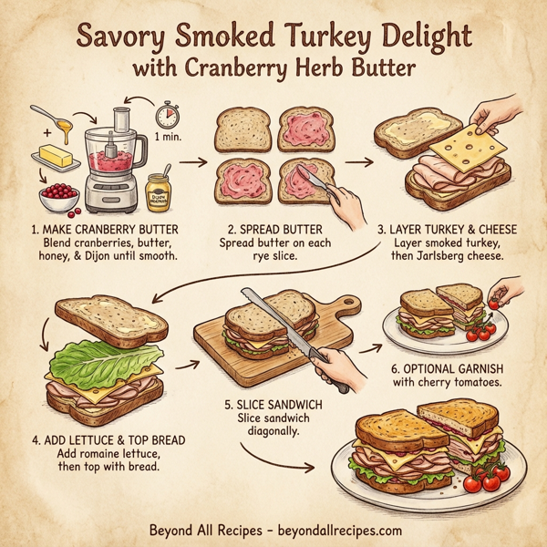Savory Smoked Turkey Delight with Cranberry Herb Butter instructions