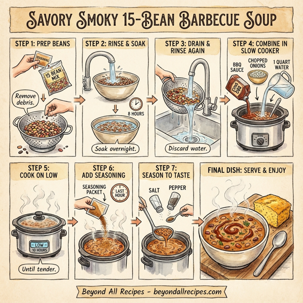 Savory Smoky 15-Bean Barbecue Soup instructions