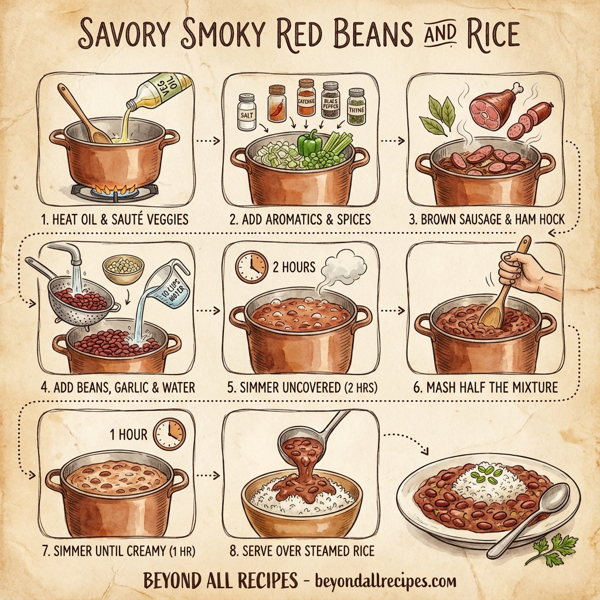 Savory Smoky Red Beans and Rice instructions