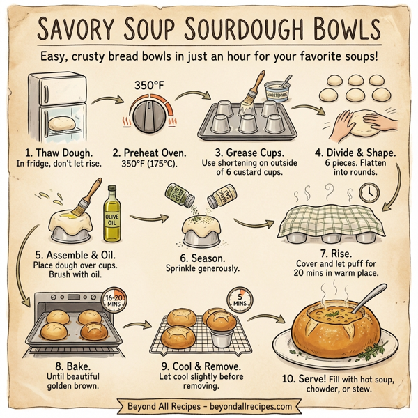 Savory Soup Sourdough Bowls instructions