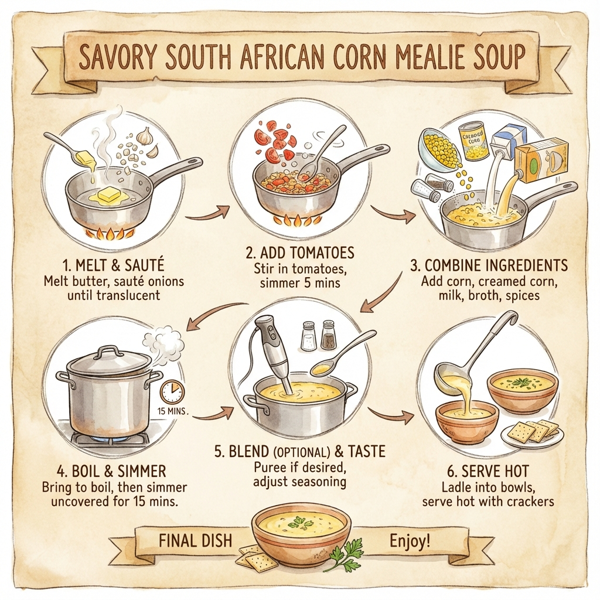 Savory South African Corn Mealie Soup instructions