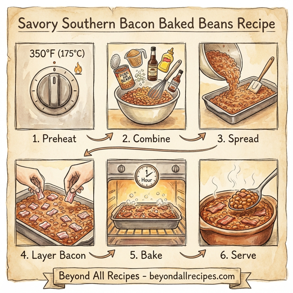 Savory Southern Bacon Baked Beans instructions
