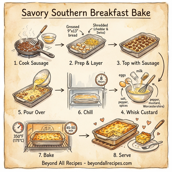 Savory Southern Breakfast Bake instructions