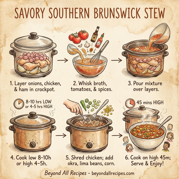 Savory Southern Brunswick Stew instructions