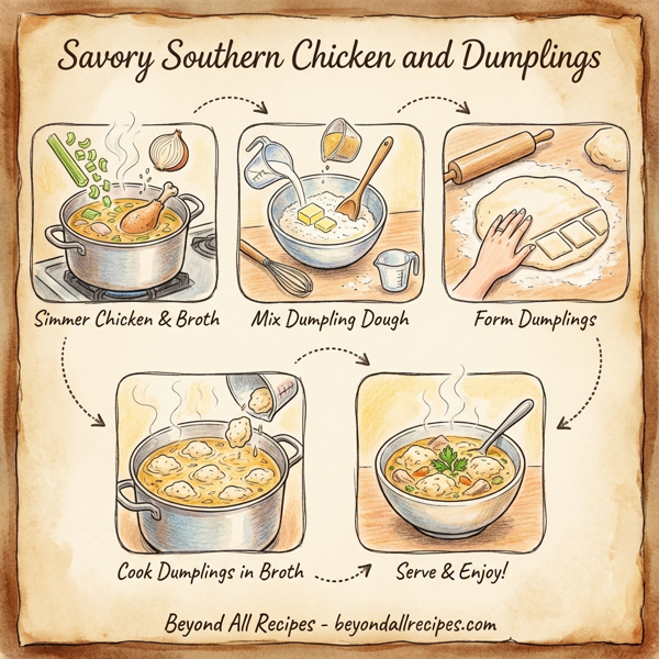 Savory Southern Chicken and Dumplings instructions