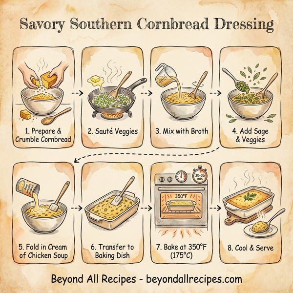 Savory Southern Cornbread Dressing instructions