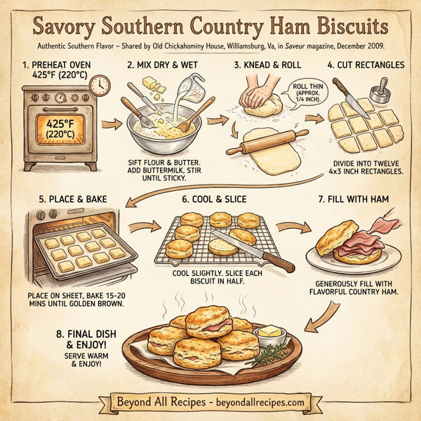 Savory Southern Country Ham Biscuits instructions