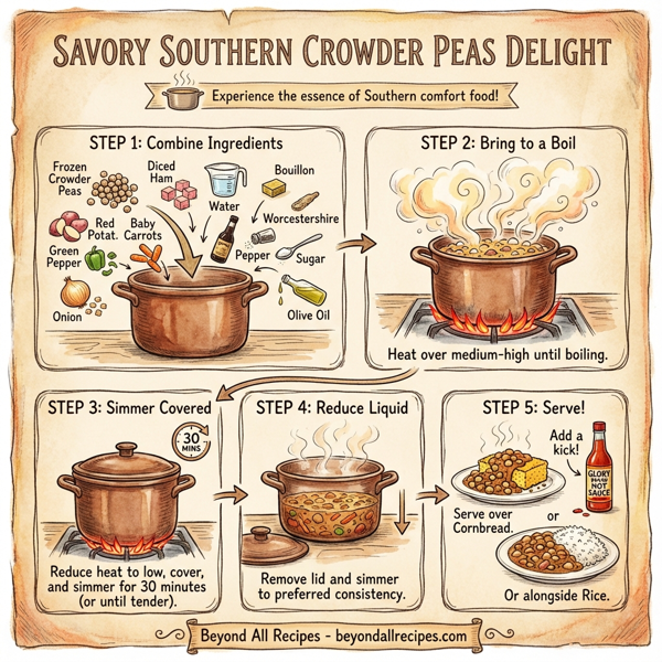 Savory Southern Crowder Peas Delight instructions