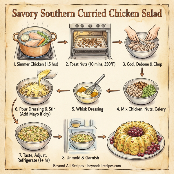 Savory Southern Curried Chicken Salad instructions