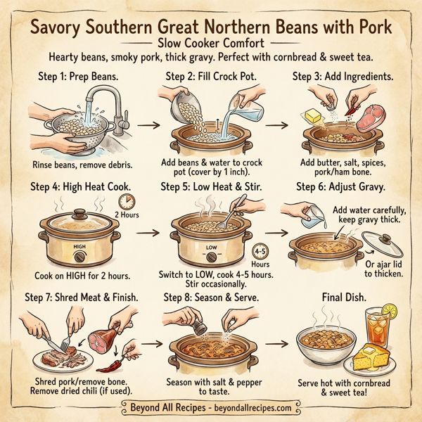 Savory Southern Great Northern Beans with Pork instructions