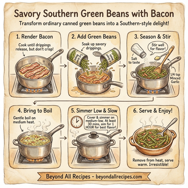 Savory Southern Green Beans with Bacon instructions