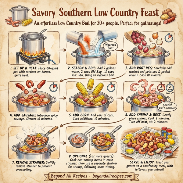 Savory Southern Low Country Feast instructions