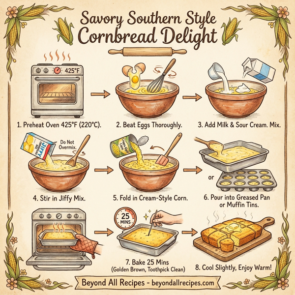 Savory Southern Style Cornbread Delight instructions