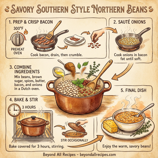 Savory Southern Style Northern Beans instructions
