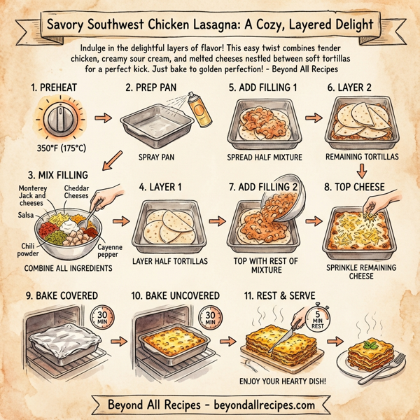 Savory Southwest Chicken Lasagna instructions