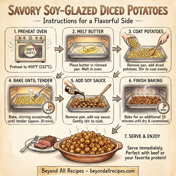 Savory Soy-Glazed Diced Potatoes instructions