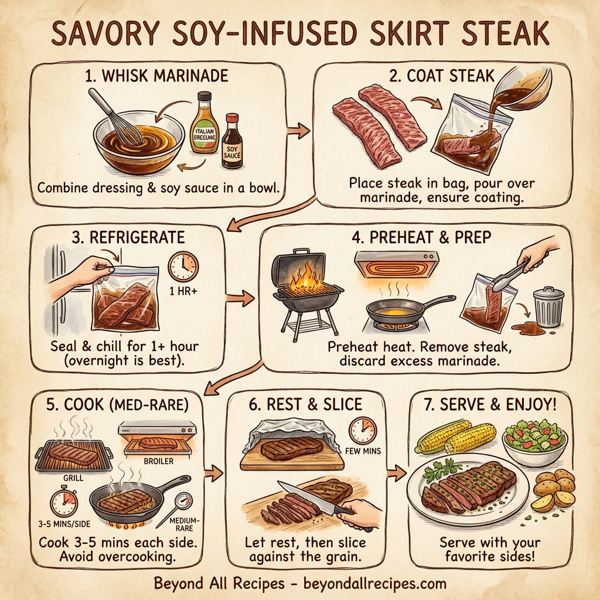 Savory Soy-Infused Skirt Steak instructions