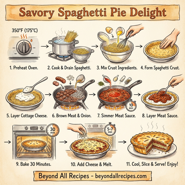Savory Spaghetti Pie Delight instructions