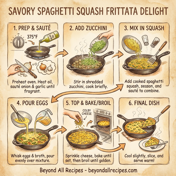 Savory Spaghetti Squash Frittata Delight instructions