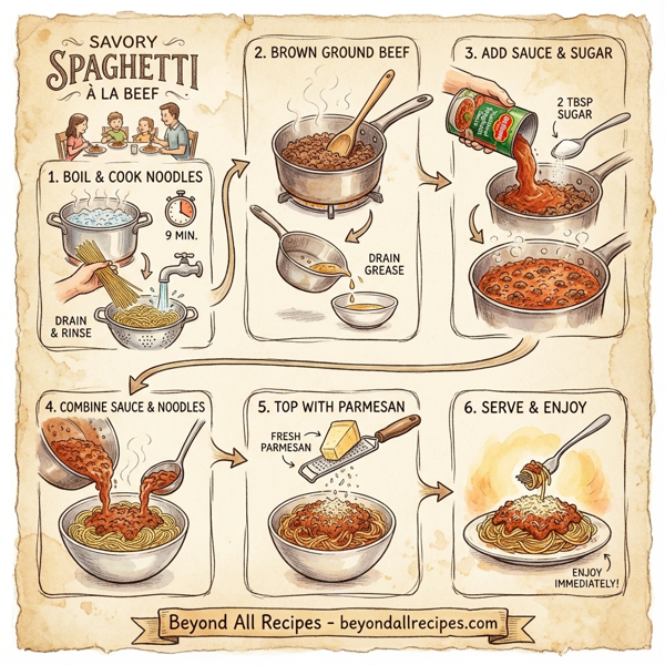 Savory Spaghetti à la Beef instructions