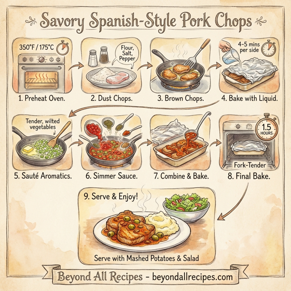Savory Spanish-Style Pork Chops instructions