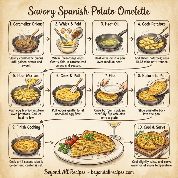 Savory Spanish Potato Omelette instructions
