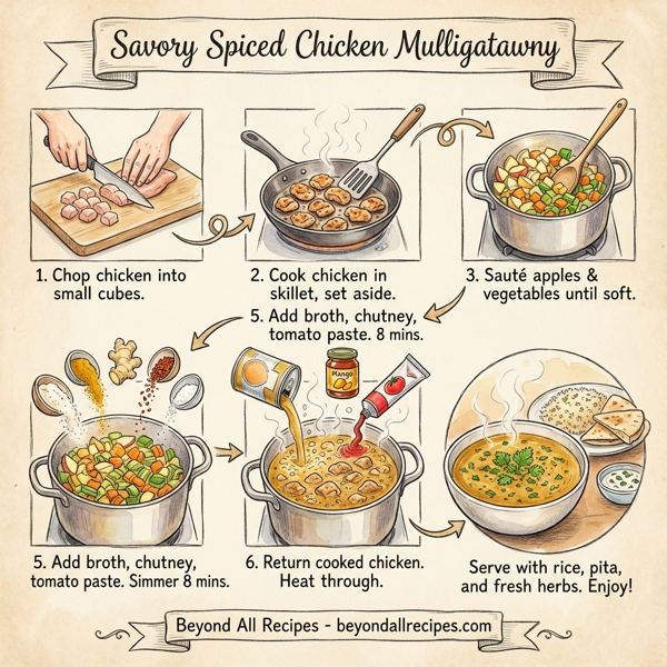 Savory Spiced Chicken Mulligatawny instructions