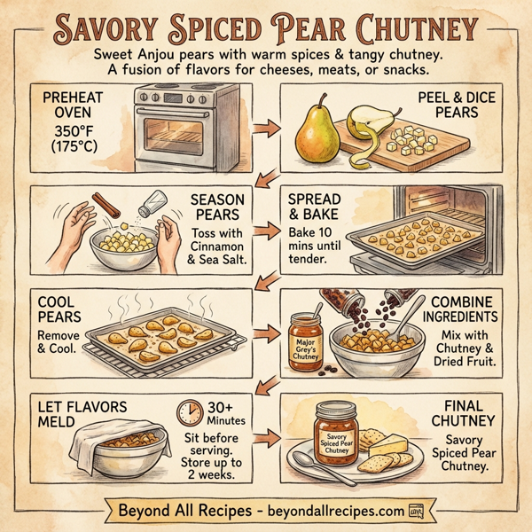 Savory Spiced Pear Chutney instructions