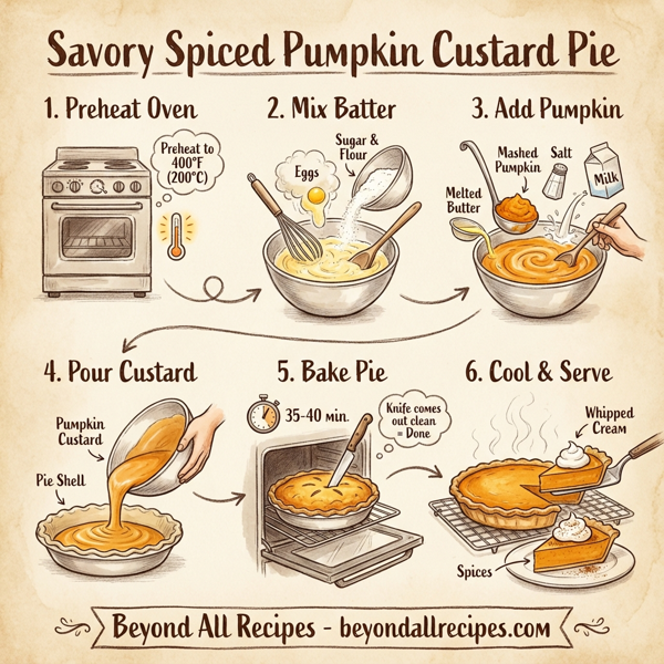 Savory Spiced Pumpkin Custard Pie instructions