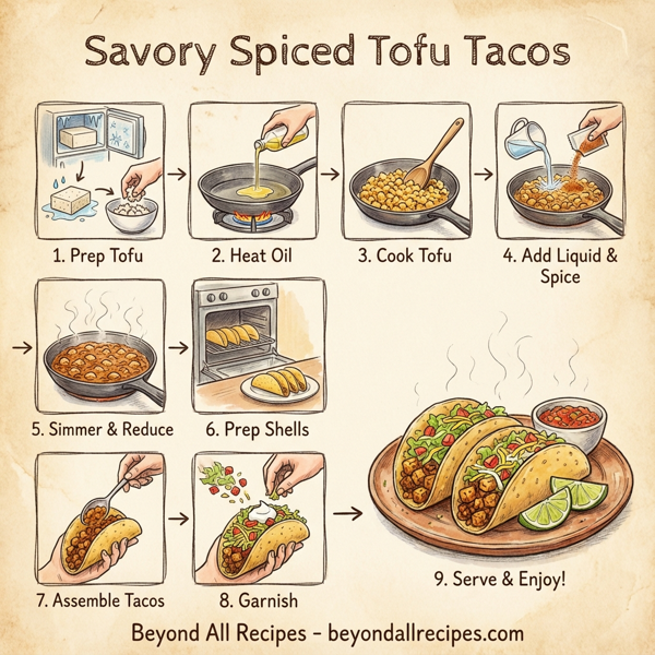 Savory Spiced Tofu Tacos instructions