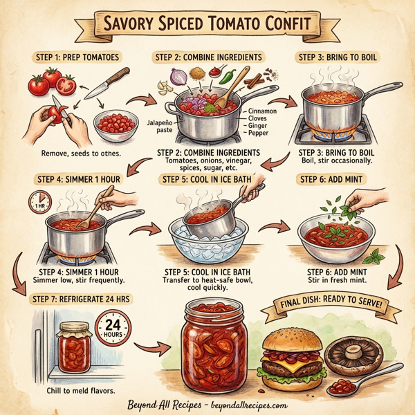 Savory Spiced Tomato Confit instructions