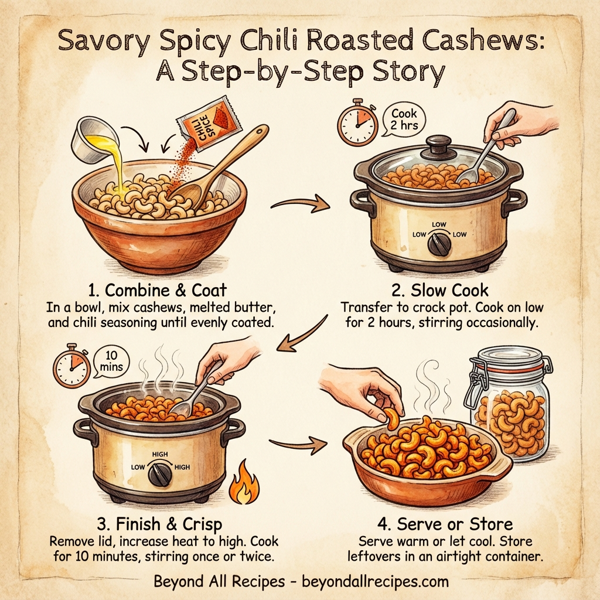 Savory Spicy Chili Roasted Cashews instructions