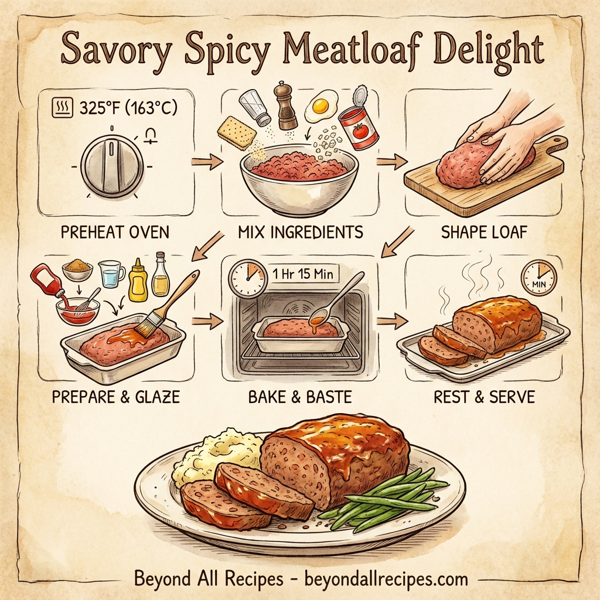Savory Spicy Meatloaf Delight instructions