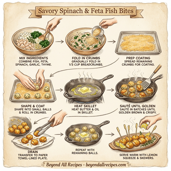 Savory Spinach & Feta Fish Bites instructions