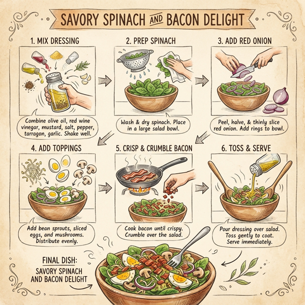 Savory Spinach and Bacon Delight instructions