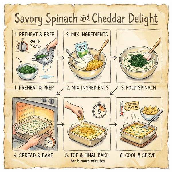 Savory Spinach and Cheddar Delight instructions