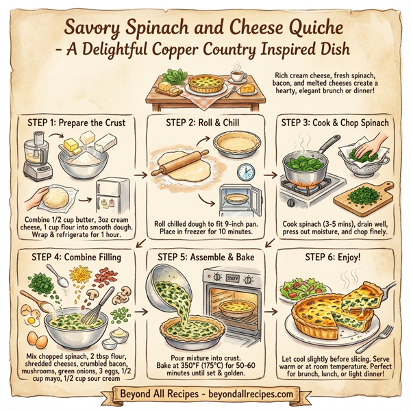 Savory Spinach and Cheese Quiche instructions