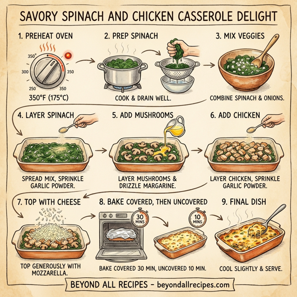 Savory Spinach and Chicken Casserole Delight instructions