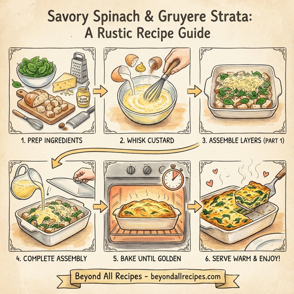 Savory Spinach and Gruyere Strata instructions