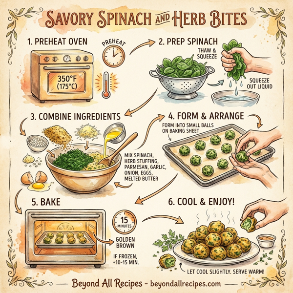 Savory Spinach and Herb Bites instructions
