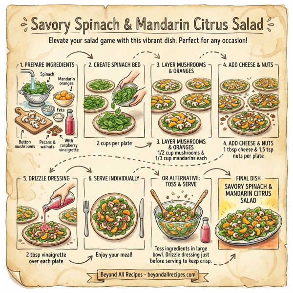 Savory Spinach and Mandarin Citrus Salad instructions