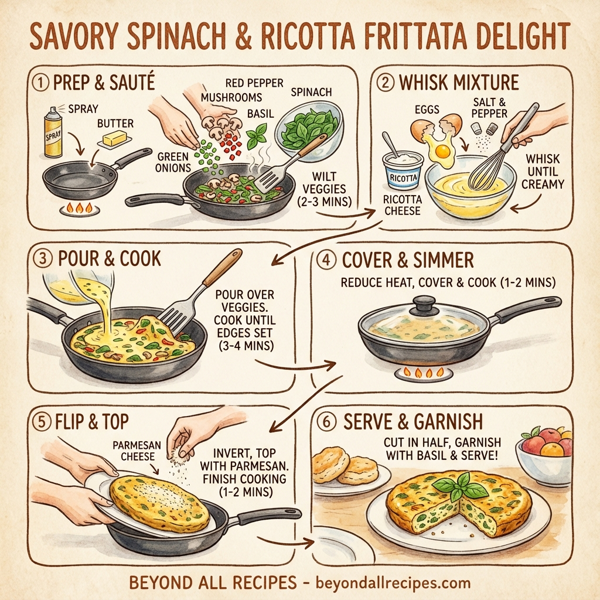 Savory Spinach and Ricotta Frittata Delight instructions